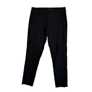 Lululemon Mens Black Pant Trouser Commission ABC Slim 34 x 32